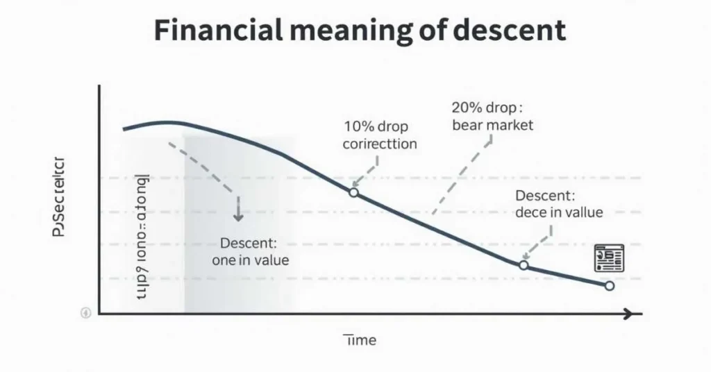 financial decline with 10% correction and 20% bear market labels.