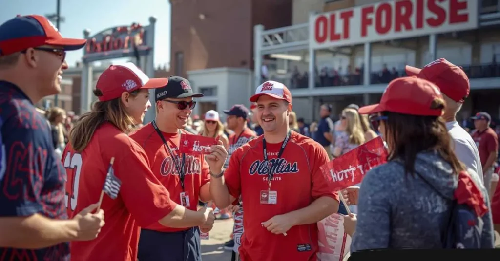 Ole Miss fans in Oxford saying Hotty Toddy
