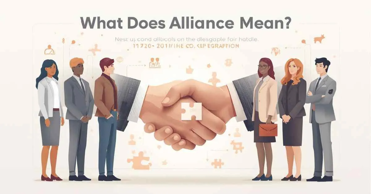 People from business, military, and community working together symbolizing alliance