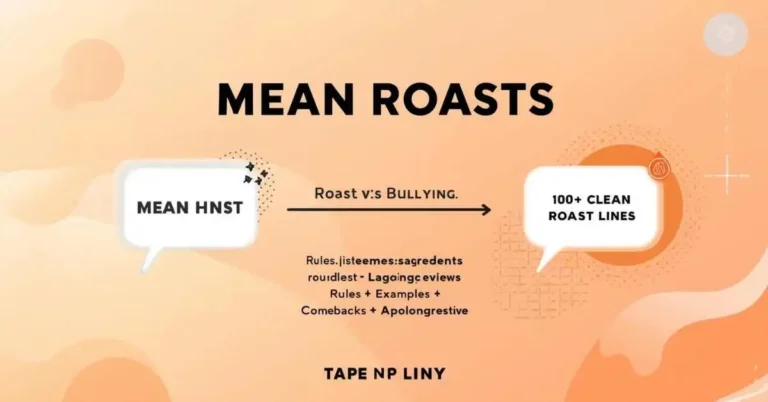 Mean roasts guide with safe roast rules and clean roast lines