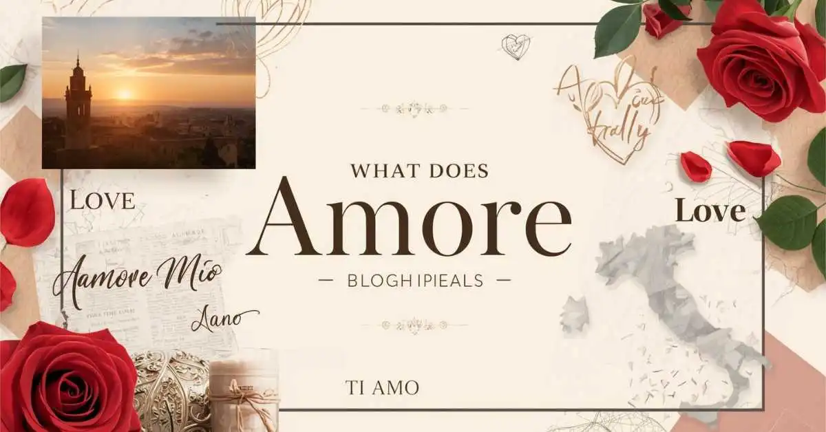 Amore meaning in Italian