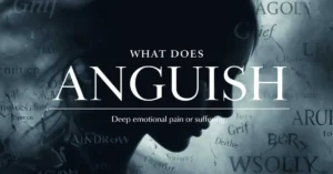 Anguish meaning visual