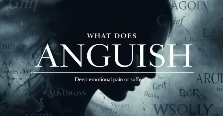 Anguish meaning visual