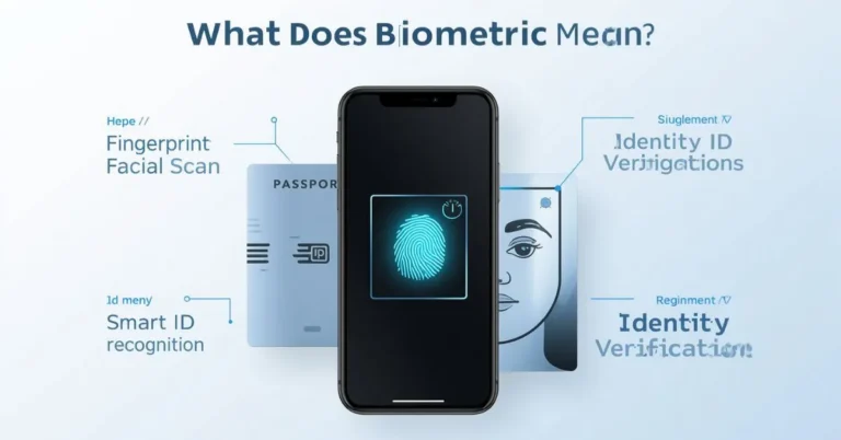 Biometric meaning with fingerprint and face scan