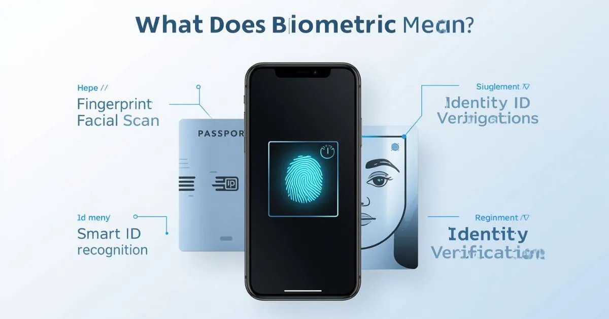 Biometric meaning with fingerprint and face scan
