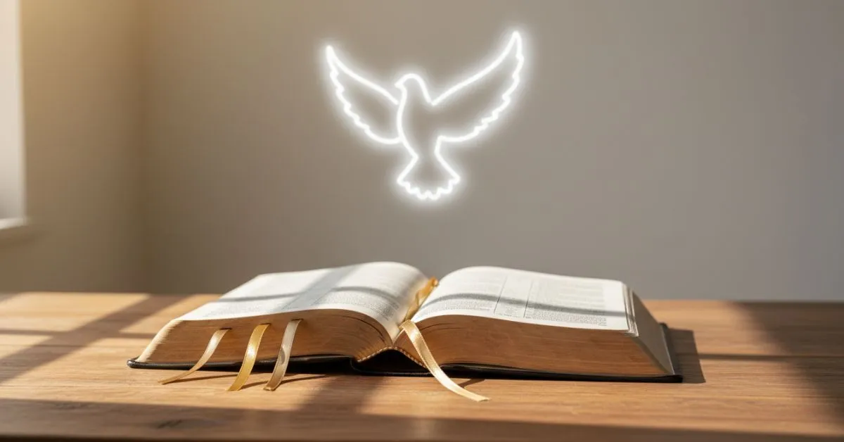 Bible and Holy Spirit light