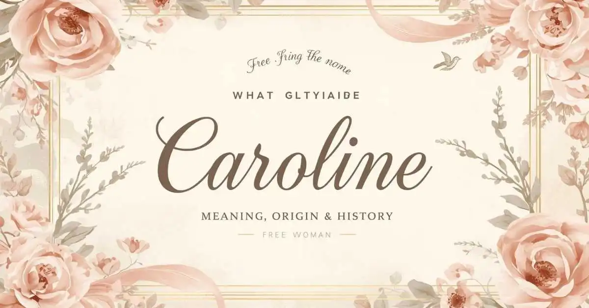 Caroline name meaning graphic