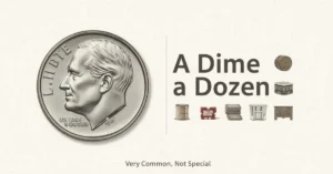 A dime a dozen meaning graphic