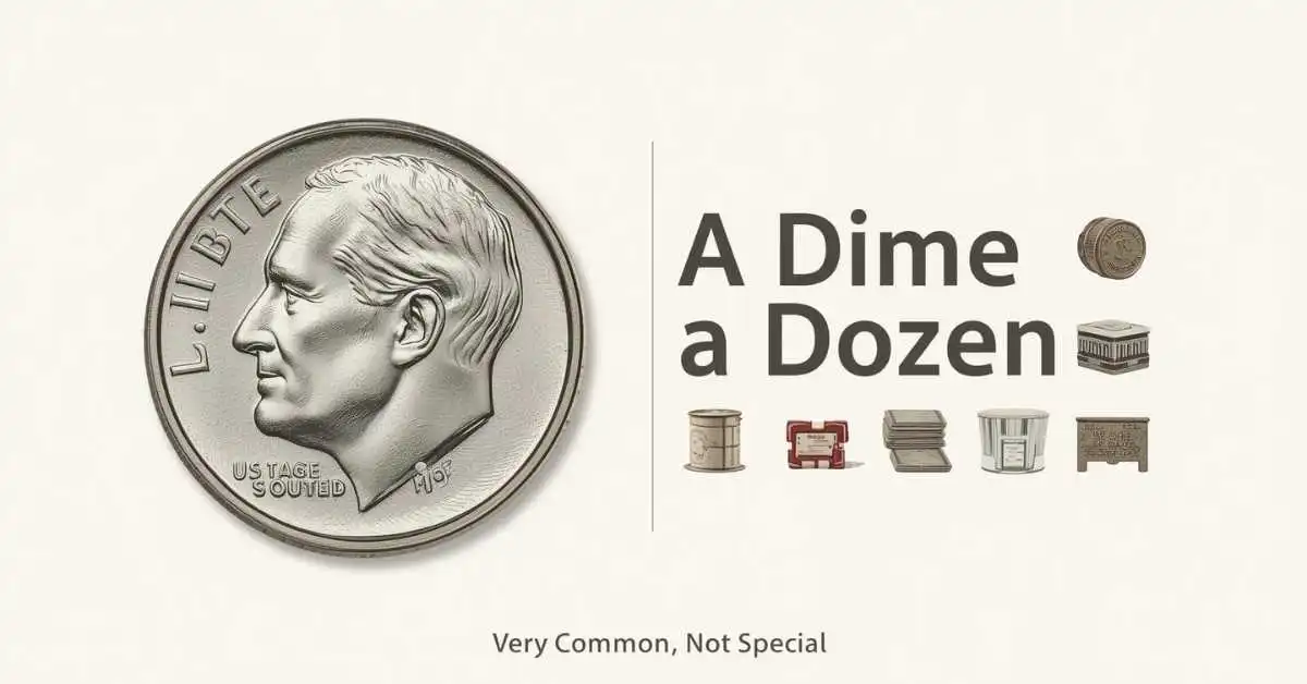 A dime a dozen meaning graphic