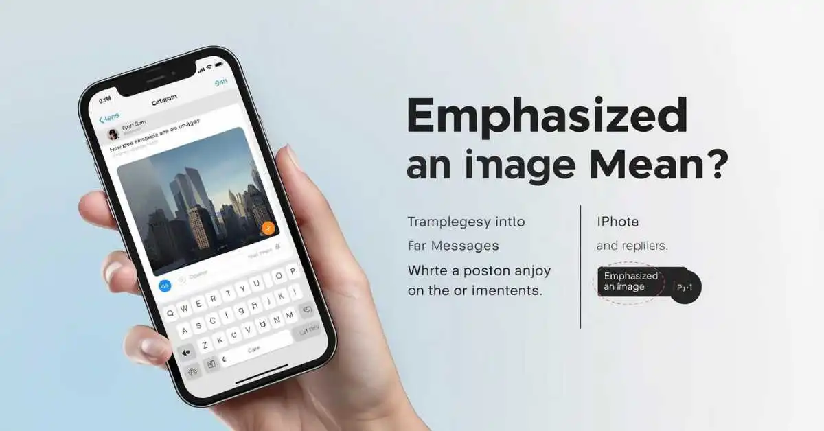 iPhone emphasized image meaning