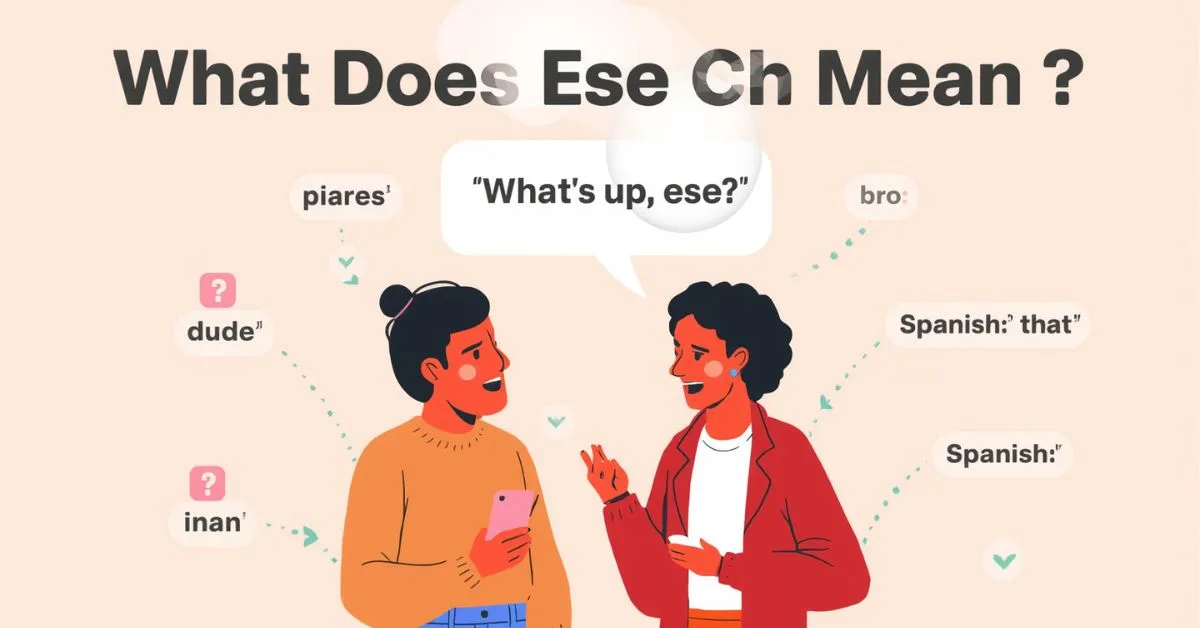 What does ese mean in slang and Spanish