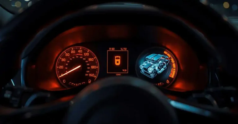 Flashing check engine light on dashboard