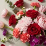 romantic love flowers bouquet