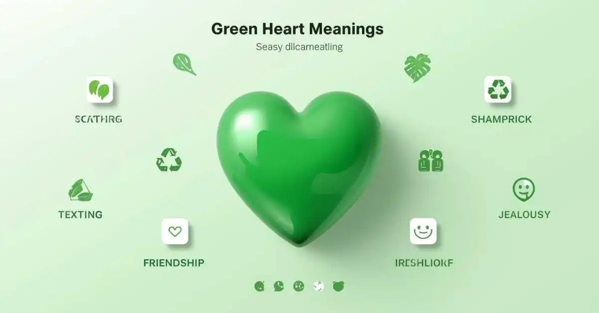 Green heart emoji meaning