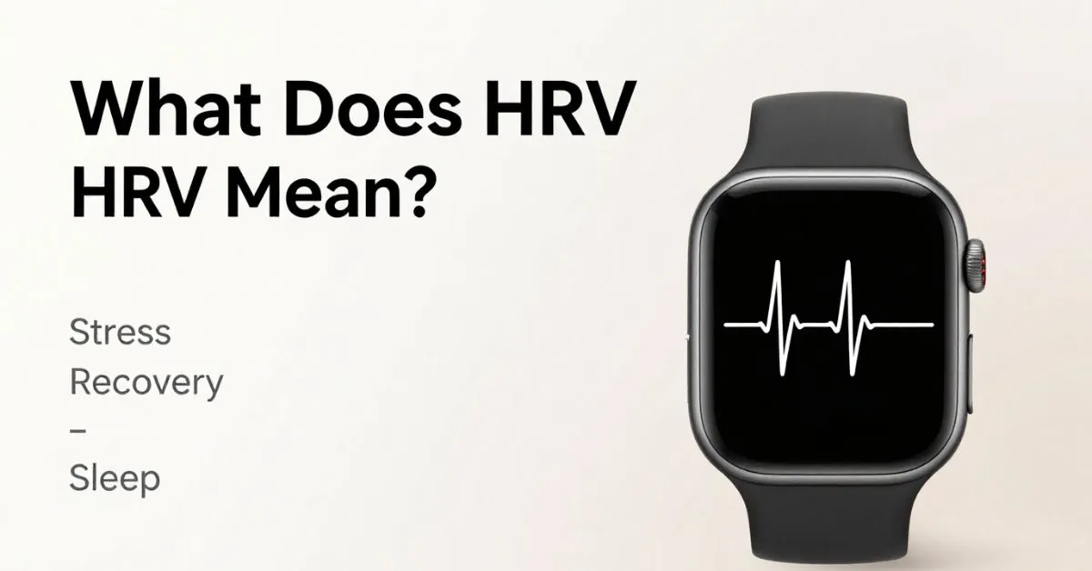smartwatch showing heart rate variability meaning