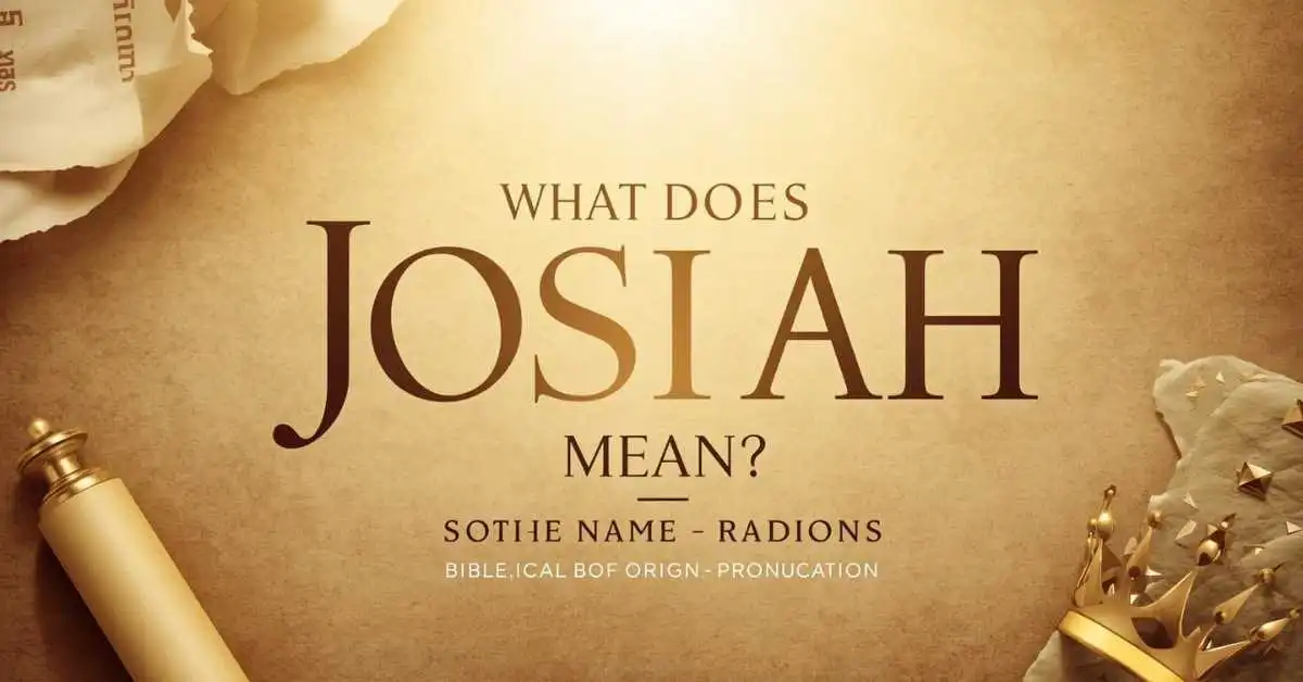 Josiah name meaning