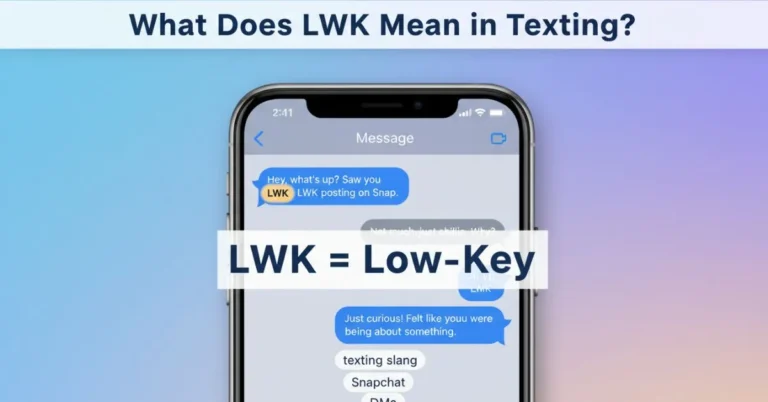 LWK meaning in texting graphic