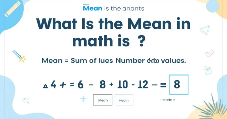 Mean in math formula example