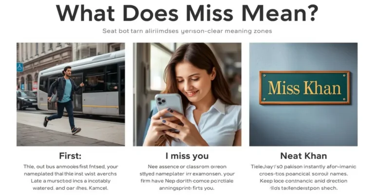 What miss means in different contexts