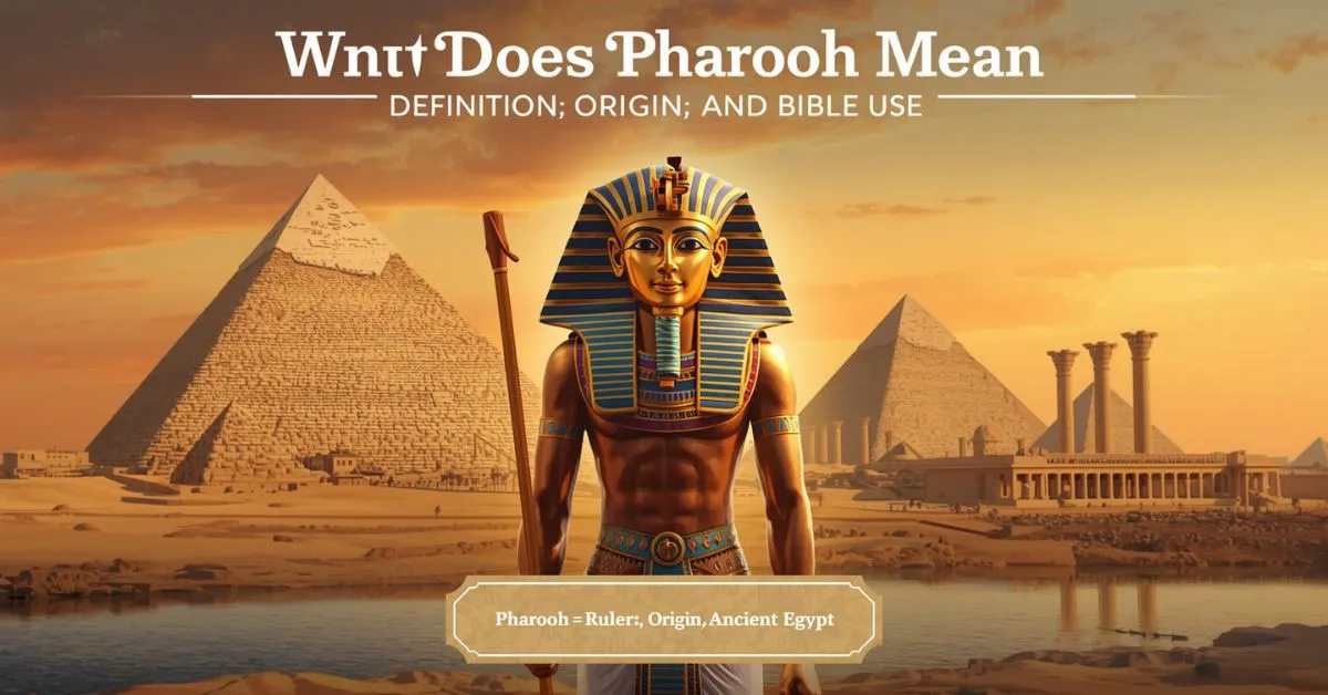 Pharaoh in ancient Egypt