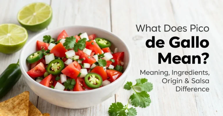 fresh pico de gallo meaning