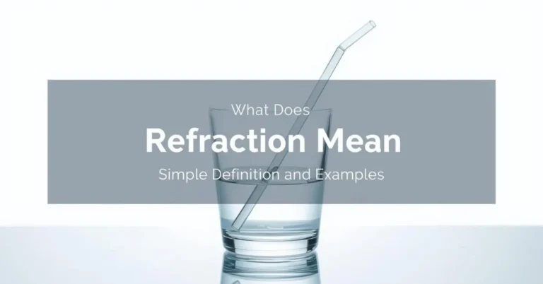Refraction of light in water and glass