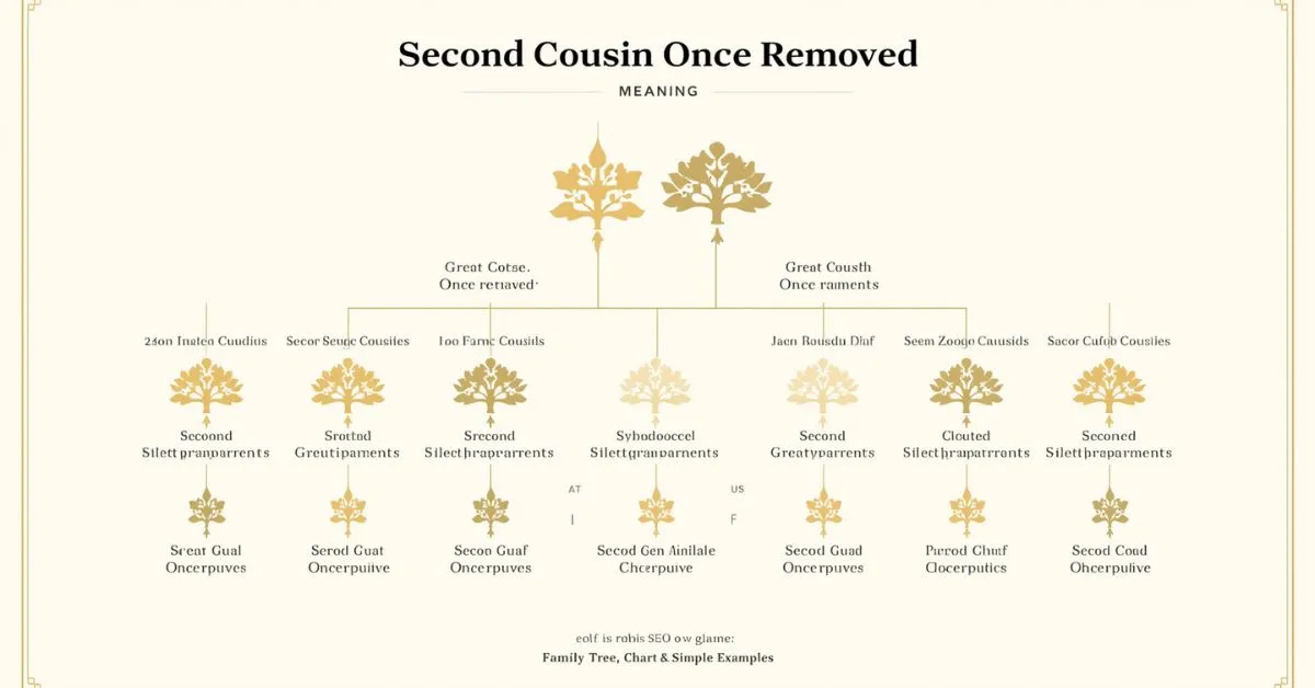 second cousin once removed chart