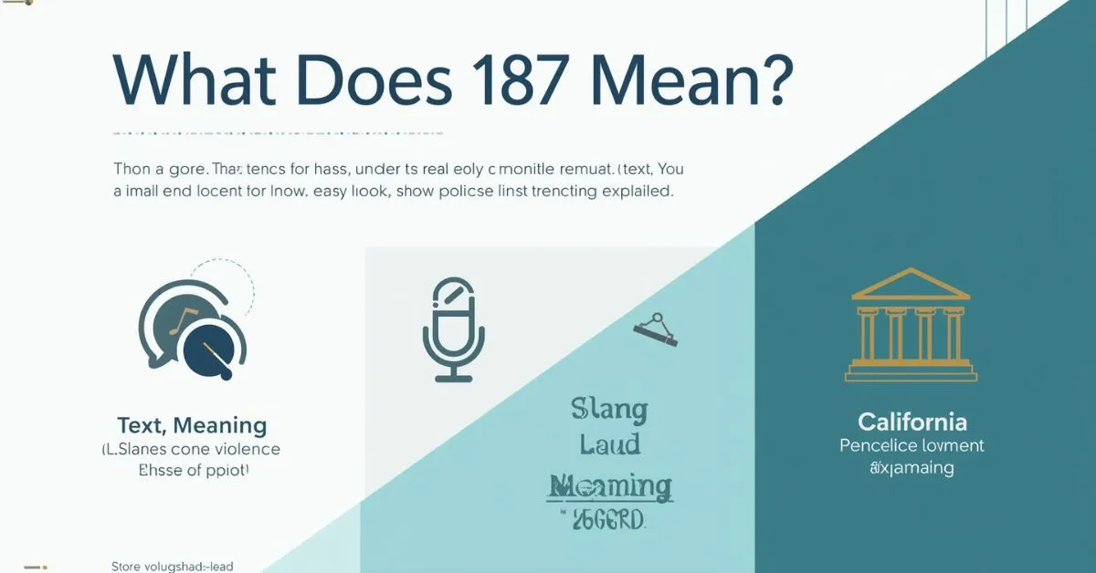 187 meaning in text slang and law