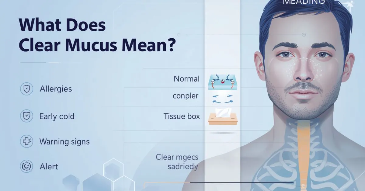 clear mucus meaning graphic