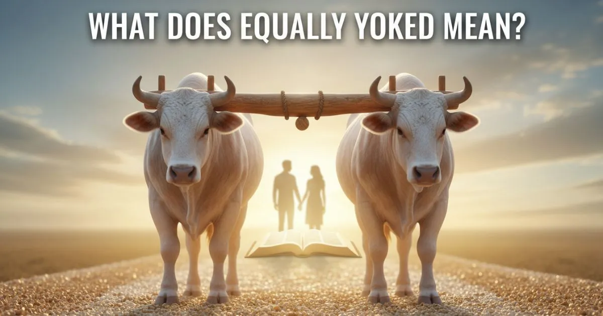 equally yoked bible meaning