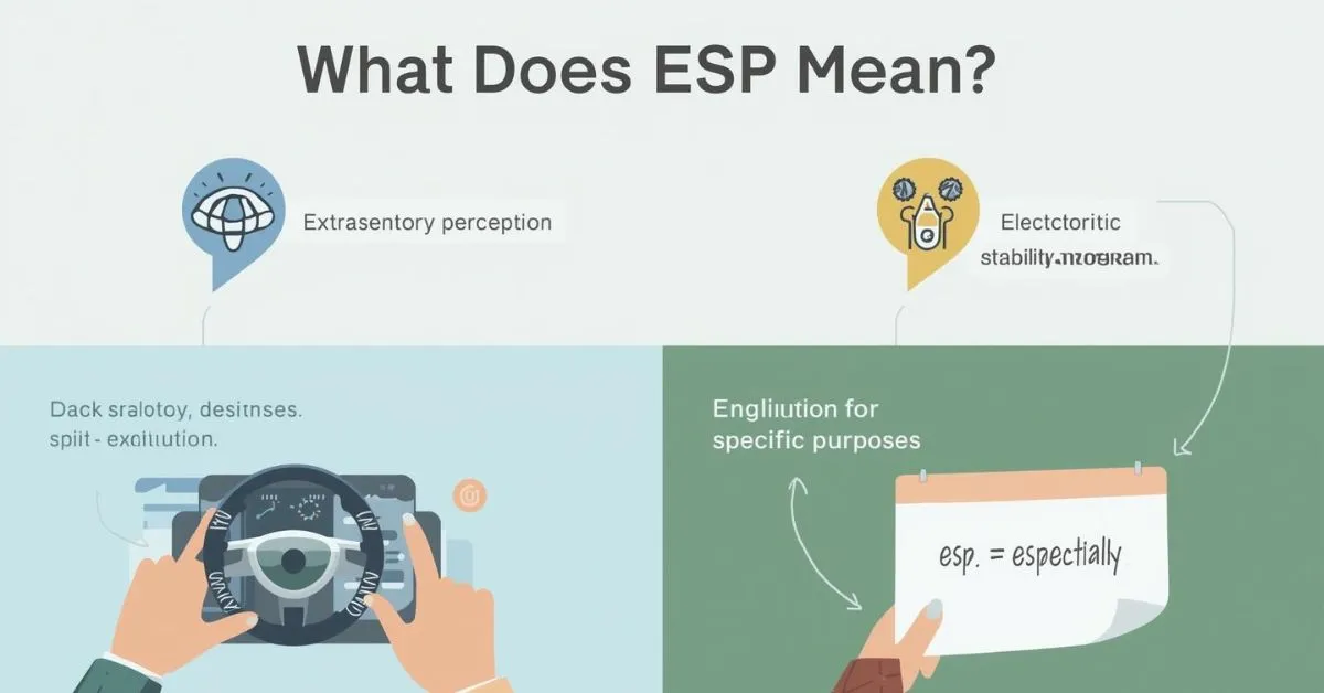 What Does ESP Mean