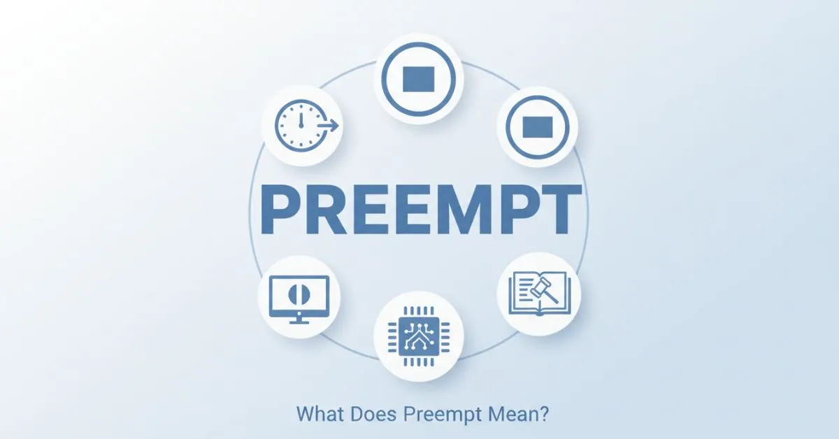 preempt meaning graphic