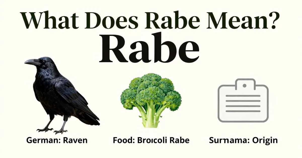 Rabe meaning guide