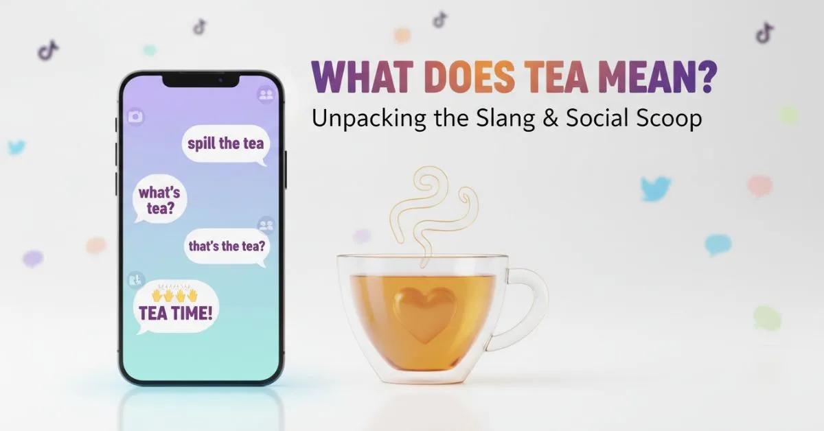 tea slang meaning