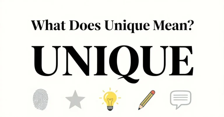 unique meaning guide