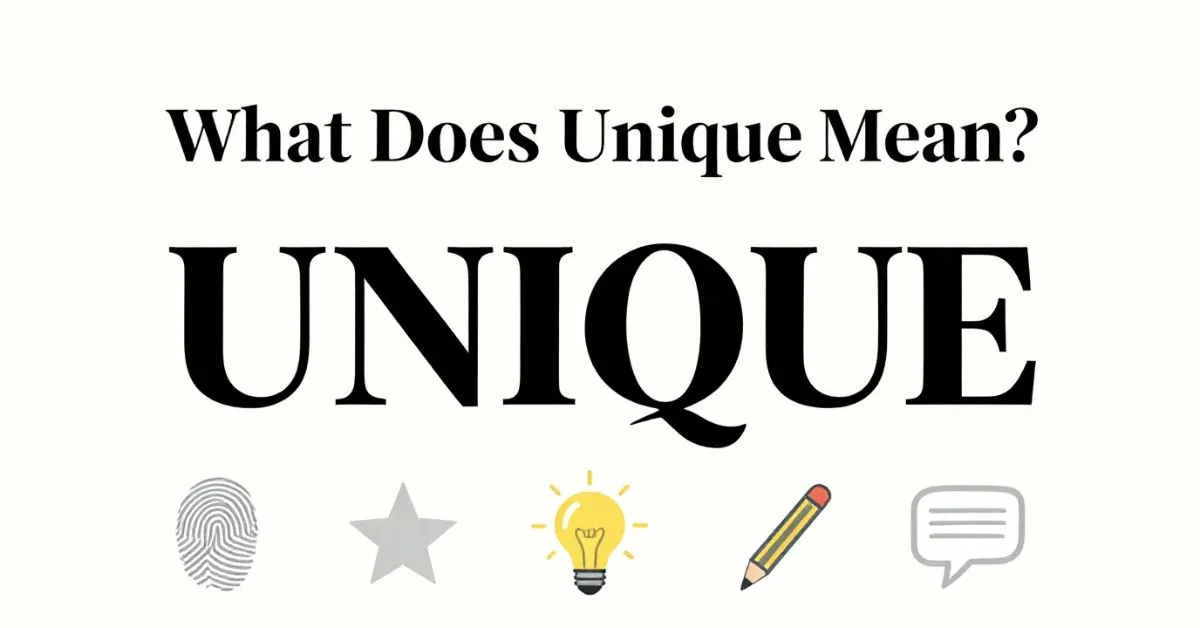 unique meaning guide
