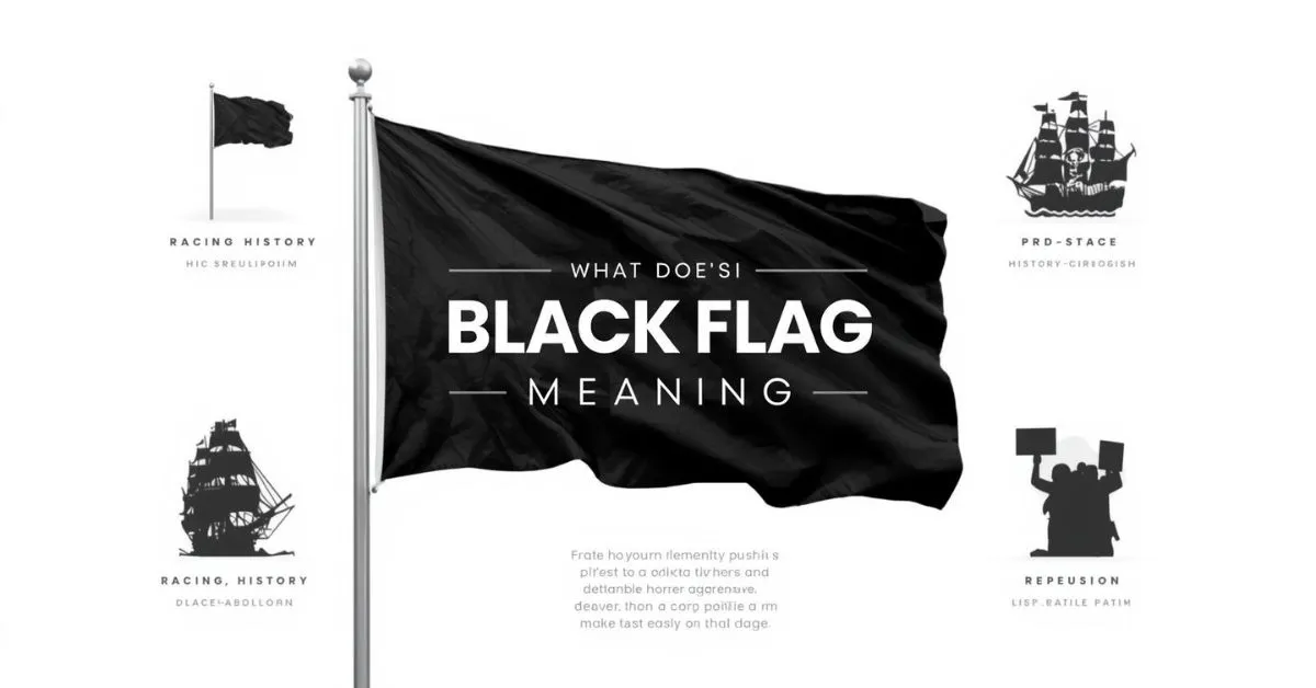 Black flag meaning in racing history and protest