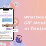 GIF meaning in texting chat illustration