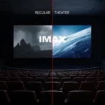 IMAX vs regular theater comparison image