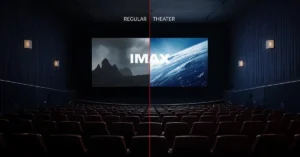 IMAX vs regular theater comparison image