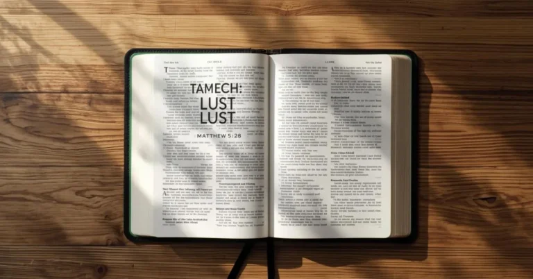 Open Bible showing the biblical meaning of lust