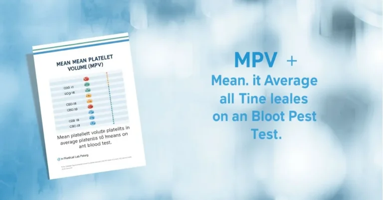 MPV blood test illustration showing average platelet size