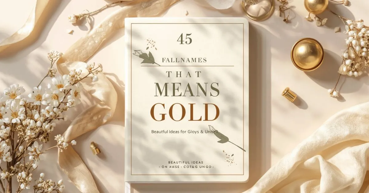 gold meaning baby names